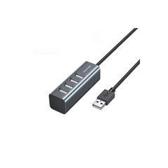 Awei CL-122T محور Type-C إلى USB 2.0 بـ 4 منافذ - رمادي فضائي